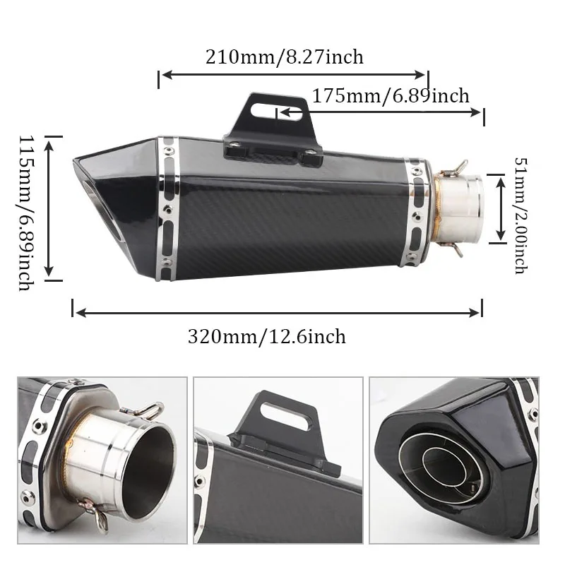 36–51mm Motorrad Auspuffrohr für Z900 GSXR1000 - Image 2