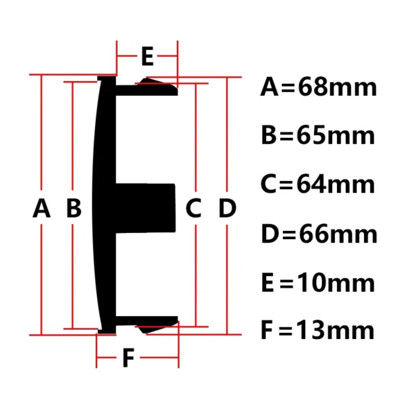4x 68mm für OZ Racing Nabendeckel Radnabenkappen Silber - Image 2