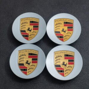 76mm Porsche Nabendeckel Radkappen 9P1601147A Gold/Sliber
