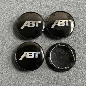 4X 69mm ABT Nabendeckel Radkappen für Audi
