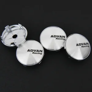 4 Stück 60mm Advan Nabendeckel Nabenkappen