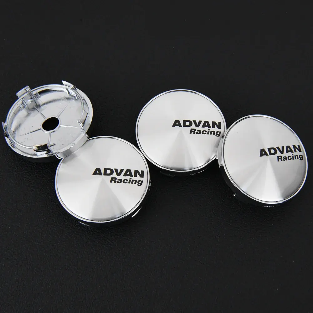 4 Stück 60mm Advan Nabendeckel Nabenkappen