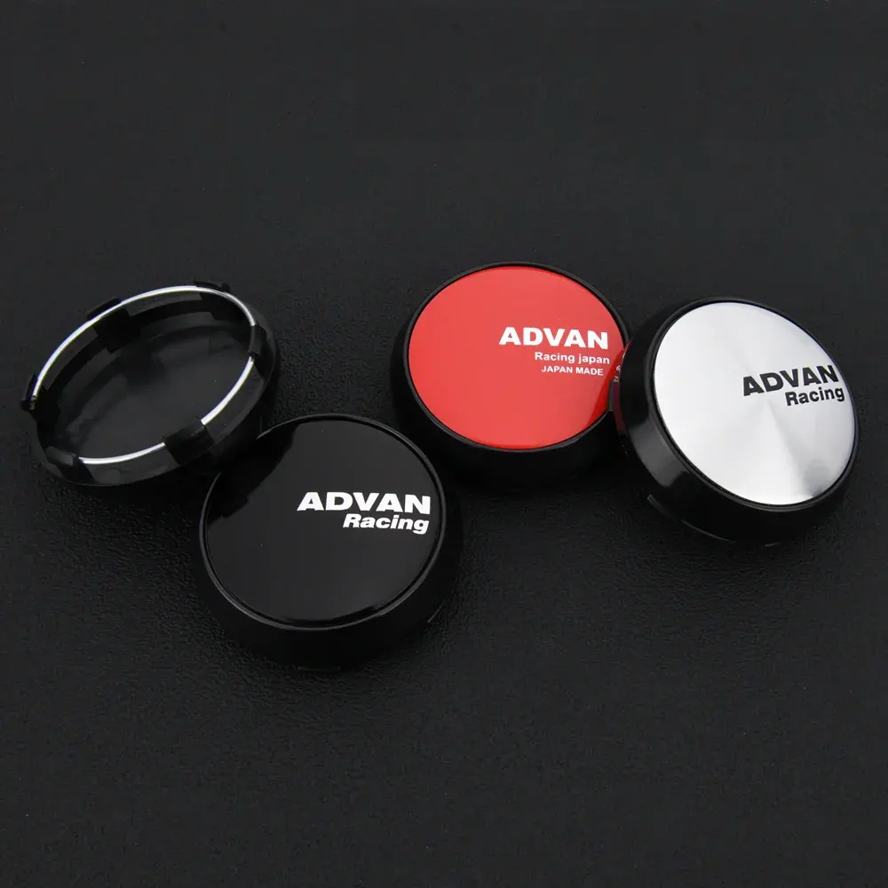 4X 68mm Advan Radkappen Radnabenkappen Emblem - Image 2