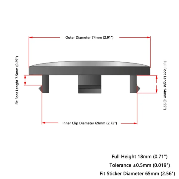 4X AUDI 74mm 75mm Radkappen Radnabenkappen - Image 4