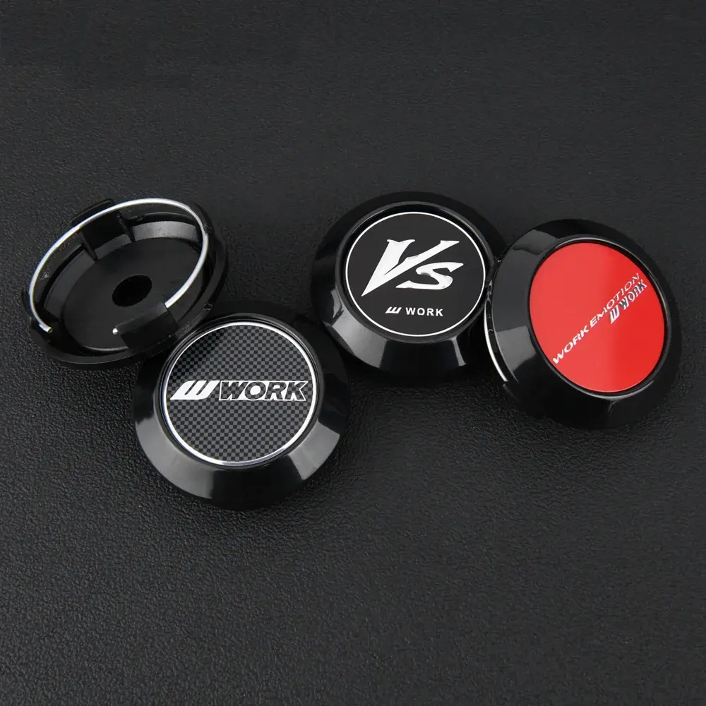 4X 64mm MEISTER WORK Emotion Radkappen Radnabenkappen - Image 3