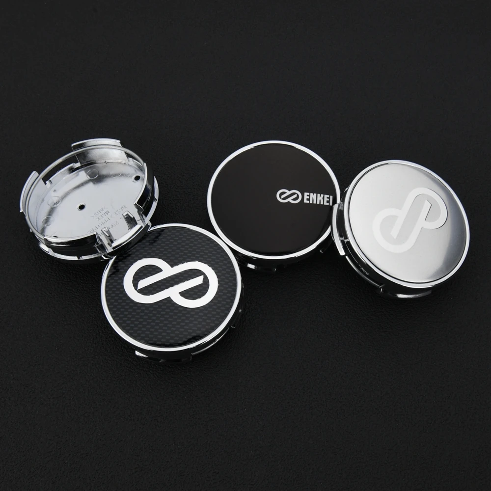 4X 62mm Enkei Radkappen Radnabenkappen Emblem - Image 2