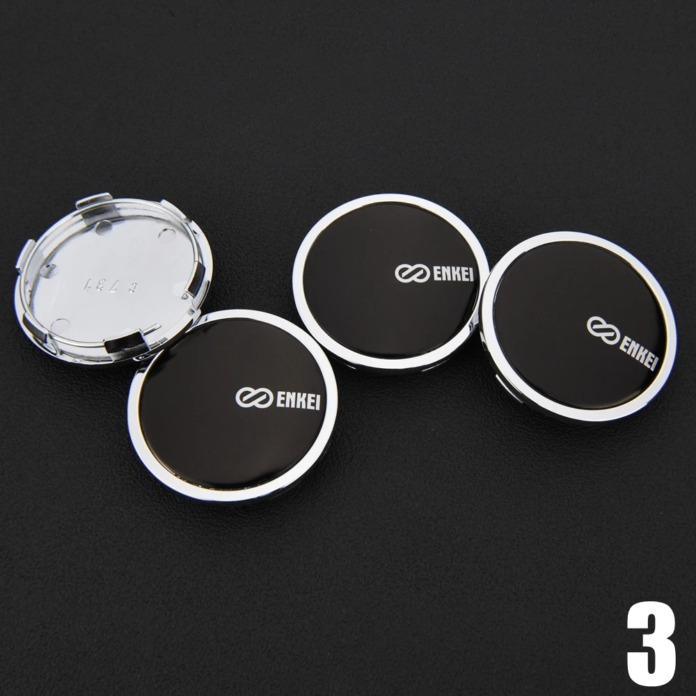 4X 65mm Enkei Radkappen Radnabenkappen - Image 6