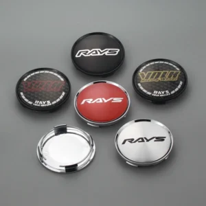 4 Stück 63 mm Rays Radnaben Nabendeckel Radkappen Volk Racing