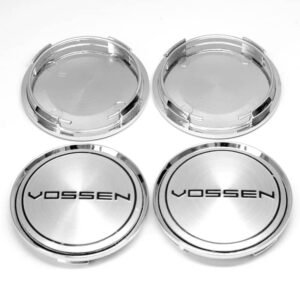 4X Vossen 63mm Nabendeckel Radkappen Hubcaps