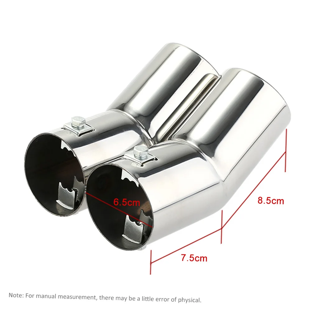 Doppelrohre Edelstahl-Auspuffendrohre Schalldämpferspitzen für VW Golf 4 Bora Jetta - Image 4