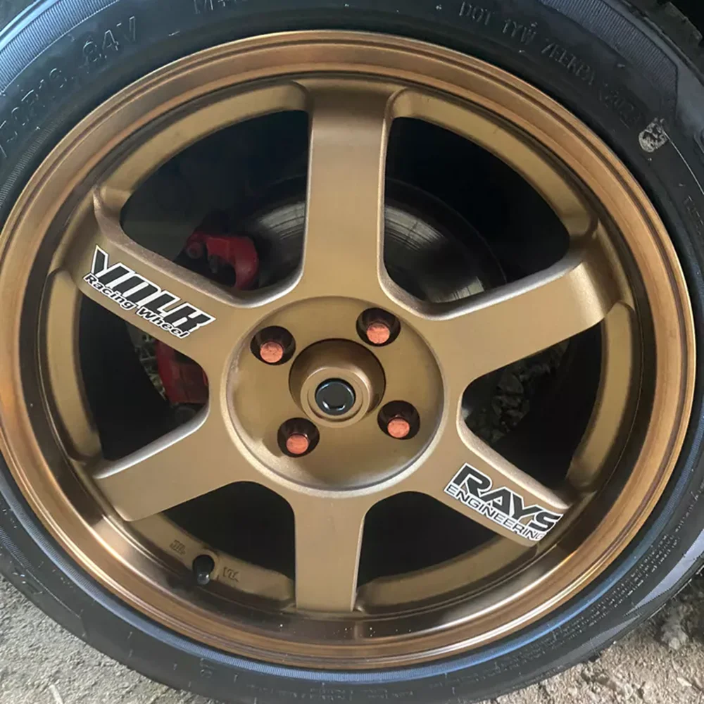 4 Stück 64mm CE28(14") SE37 RAYS TE37 Nabendeckel Nabenkappen - Image 4