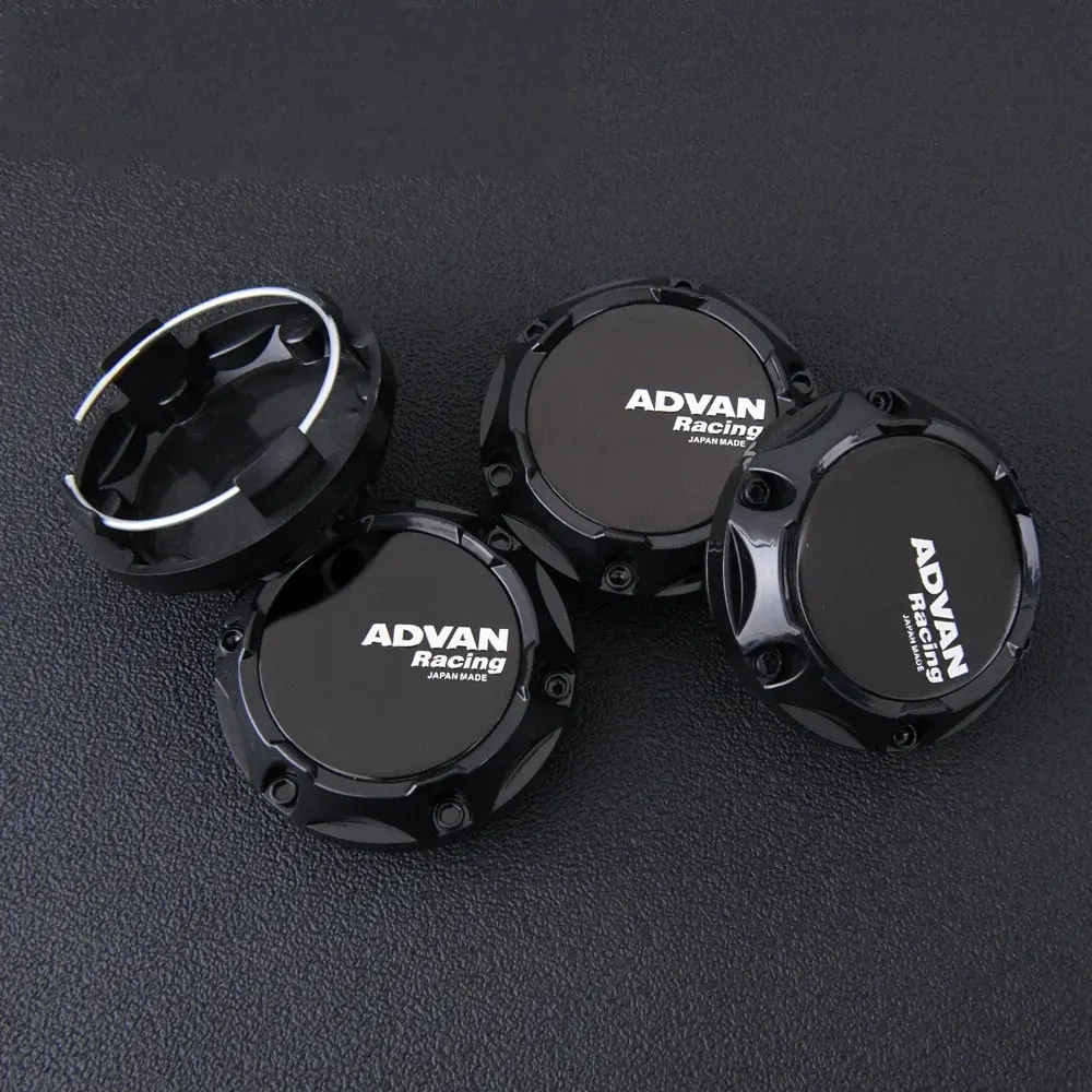 4 Stück 64mm Advan Nabendeckel Nabenkappen