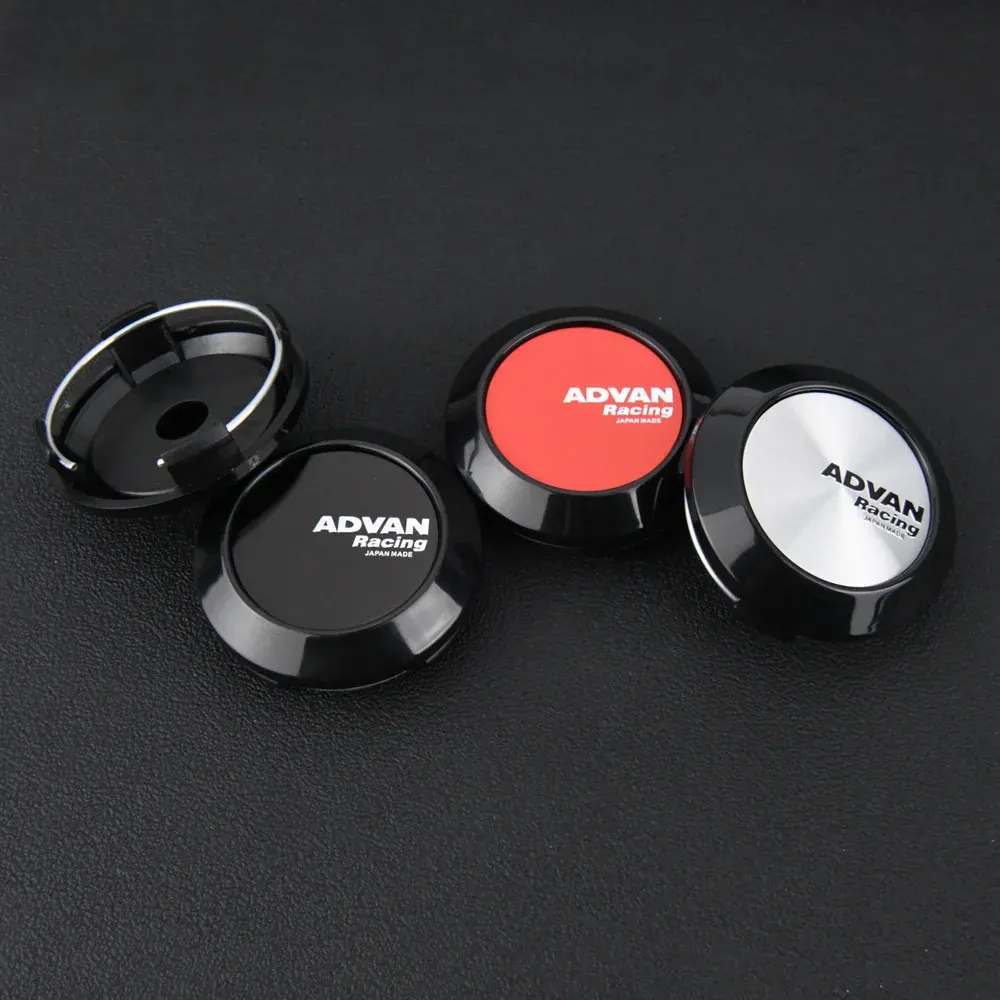 4 Stück 64mm Advan Nabendeckel Nabenkappen