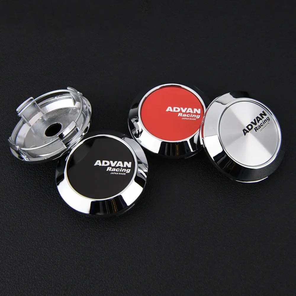4 Stück 64mm Advan Nabendeckel Nabenkappen - Image 4