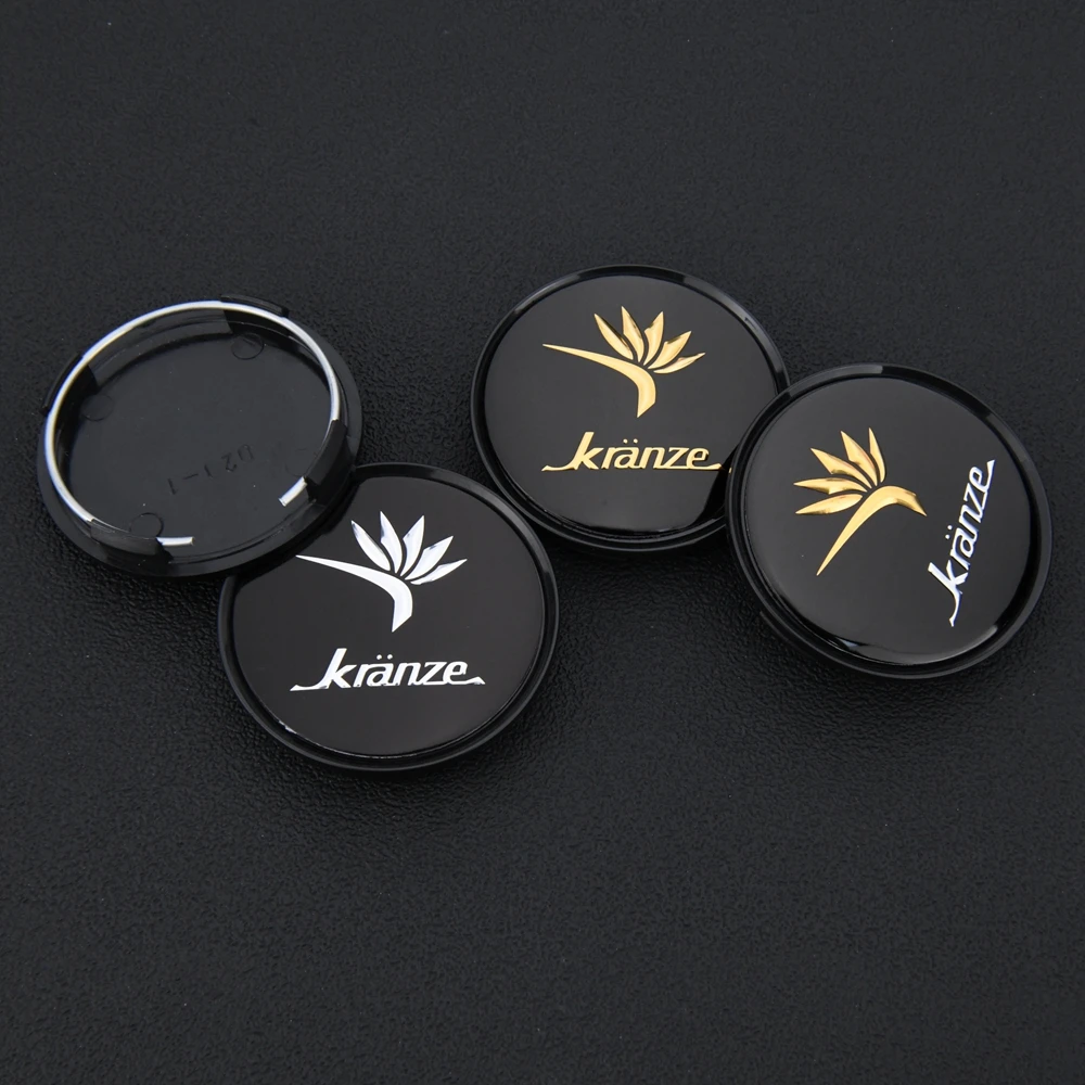 4 Stück JDM 63mm KRANZE Nabendeckel Nabenkappen