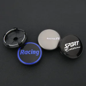 4 Stück 60mm Racing Sport Nabendeckel Nabenkappen