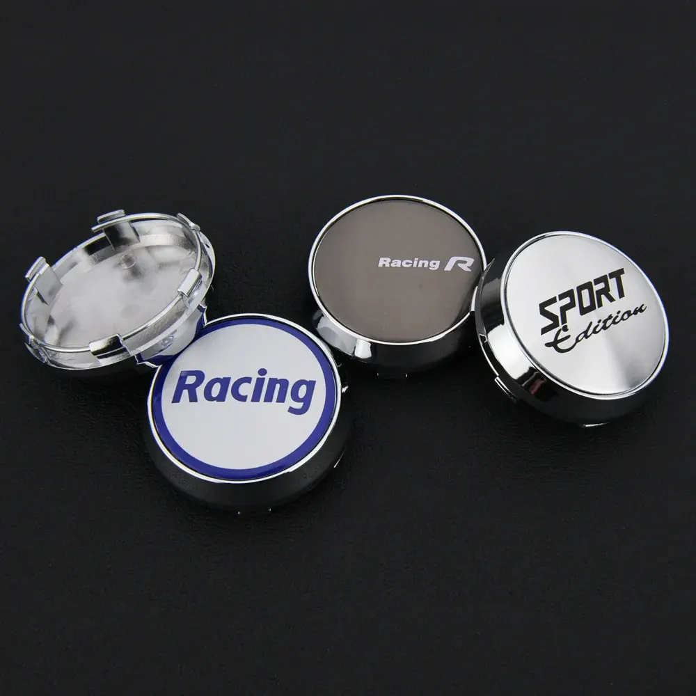 4 Stück 68mm Racing Sport Nabendeckel Nabenkappen