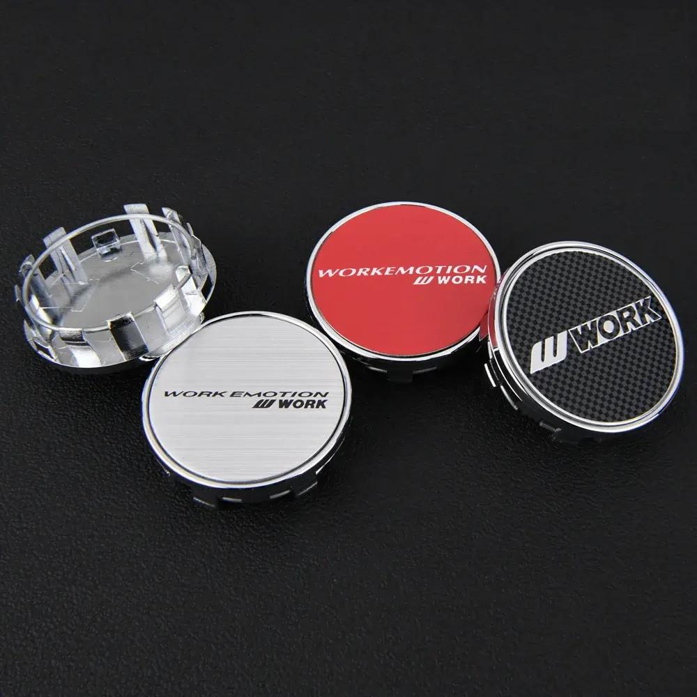 4 Stück JDM 54mm MEISTER EQUIP WORK Nabendeckel Nabenkappen