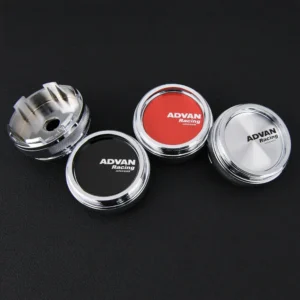 4 Stück JDM 60mm Advan Nabendeckel Nabenkappen