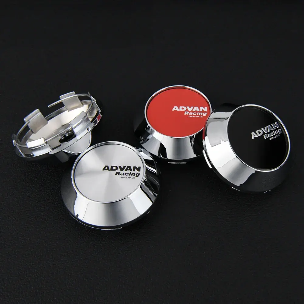 4 Stück 68mm ADVAN Nabendeckel Nabenkappen