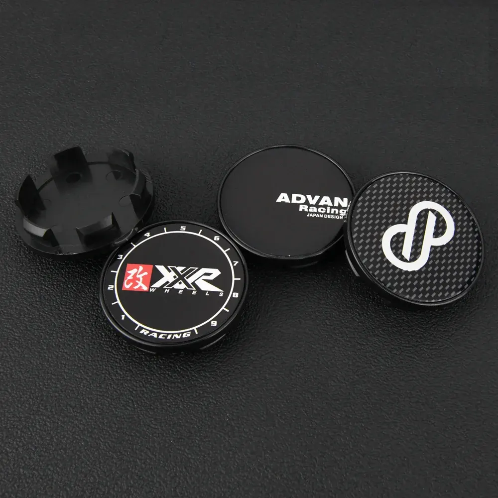 4 Stück JDM 53mm enkei Advan XXR VIP LEHR MEISTER Nabendeckel Nabenkappen