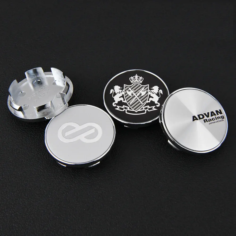 4 Stück JDM 53mm enkei Advan XXR VIP LEHR MEISTER Nabendeckel Nabenkappen - Image 3