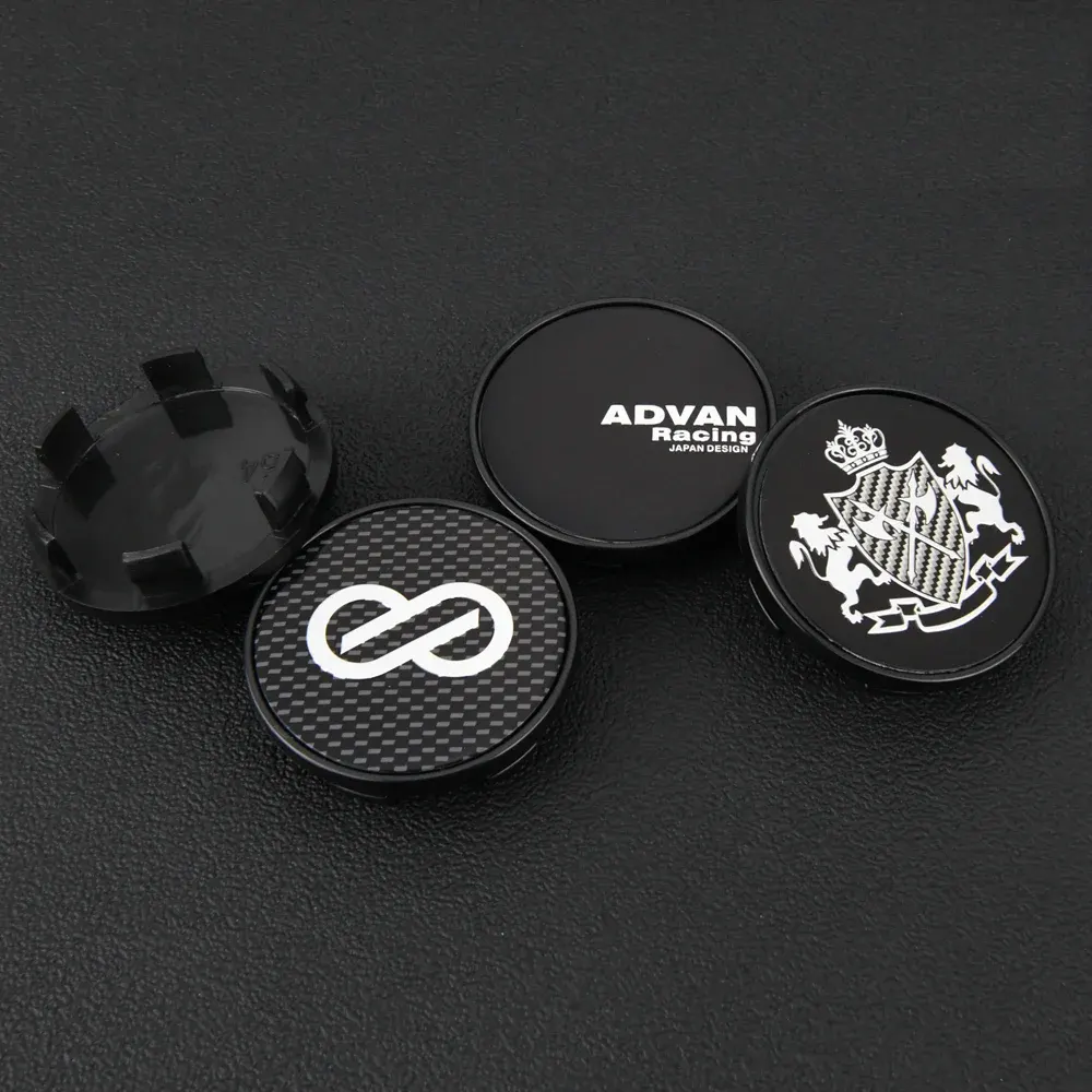 4 Stück 54mm ADVAN ENKEI XXR VIP LEHR MEISTER Nabendeckel Nabenkappen