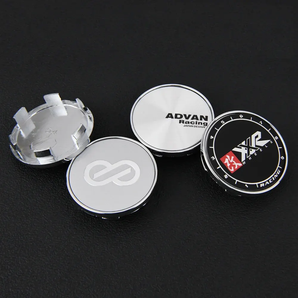 4 Stück 54mm ADVAN ENKEI XXR VIP LEHR MEISTER Nabendeckel Nabenkappen - Image 2