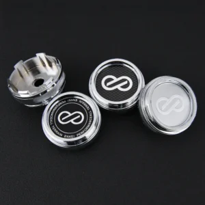 4 Stück JDM 60mm enkei Nabendeckel Nabenkappen