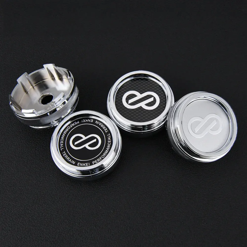 4 Stück JDM 60mm enkei Nabendeckel Nabenkappen