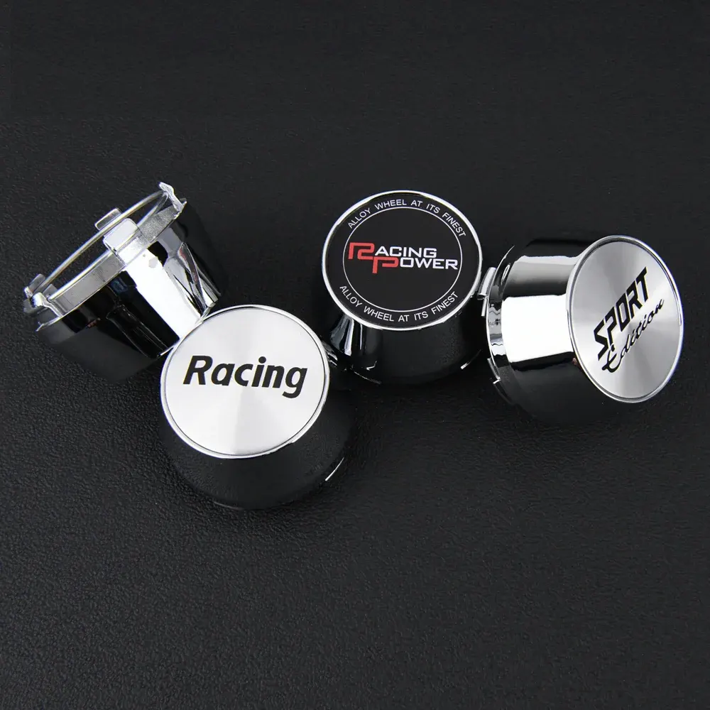 4 Stück JDM 60mm Racing Nabendeckel Nabenkappen