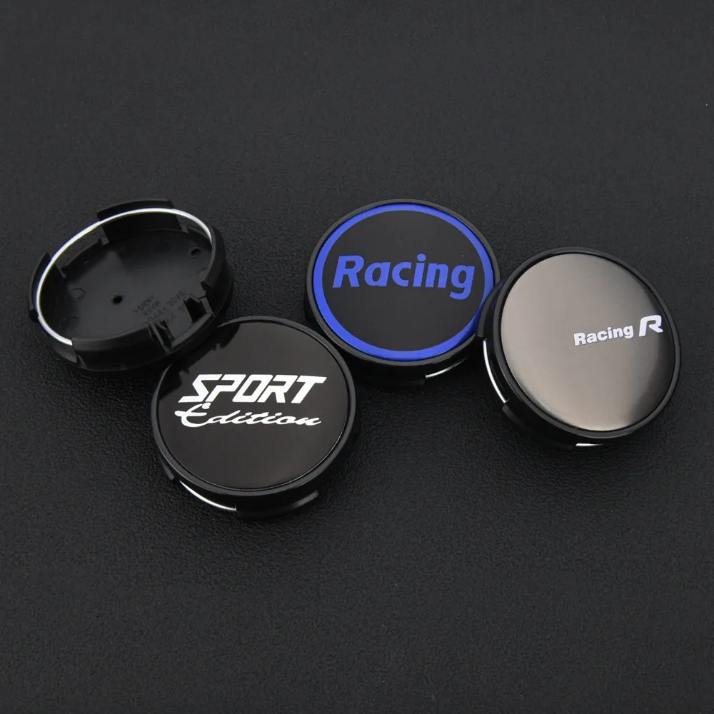 4 Stück 62mm Racing Nabendeckel Nabenkappen