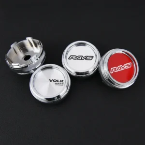 4 Stück JDM 60mm VOLK RAYS Nabendeckel Nabenkappen