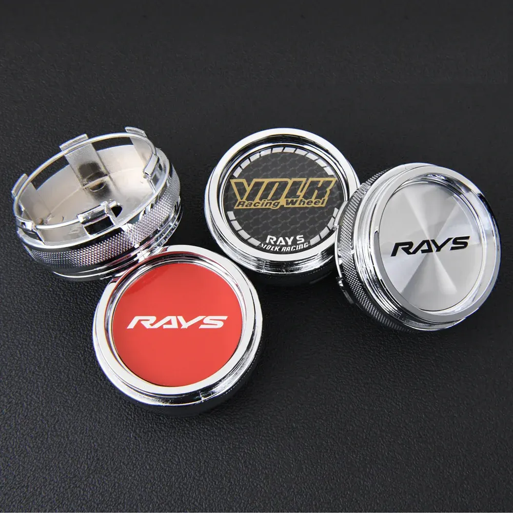 4 Stück JDM 66mm Rays VOLK Nabendeckel Nabenkappen