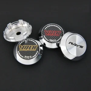 4 Stück JDM 70mm Rays Volk Nabendeckel Nabenkappen