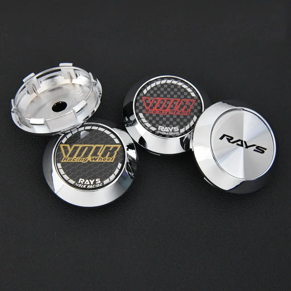 4 Stück JDM 70mm Rays Volk Nabendeckel Nabenkappen