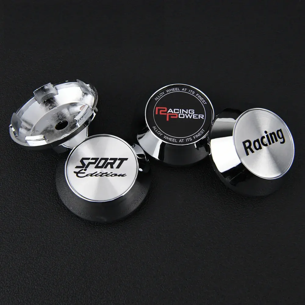 4 Stück JDM 65mm Racing Nabendeckel Nabenkappen