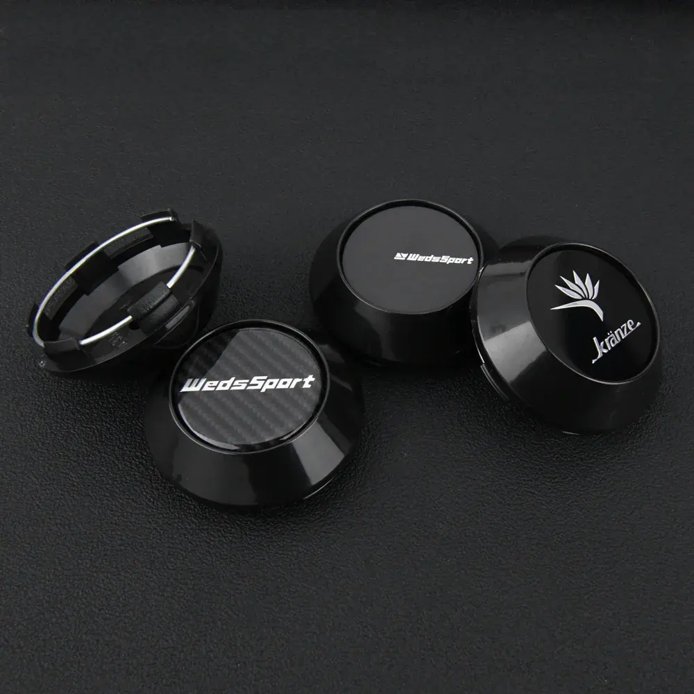 4 Stück JDM 68mm WEDSSPORT KRANZE Nabendeckel Nabenkappen - Image 3
