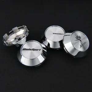 4 Stück JDM 68mm WEDSSPORT KRANZE Nabendeckel Nabenkappen