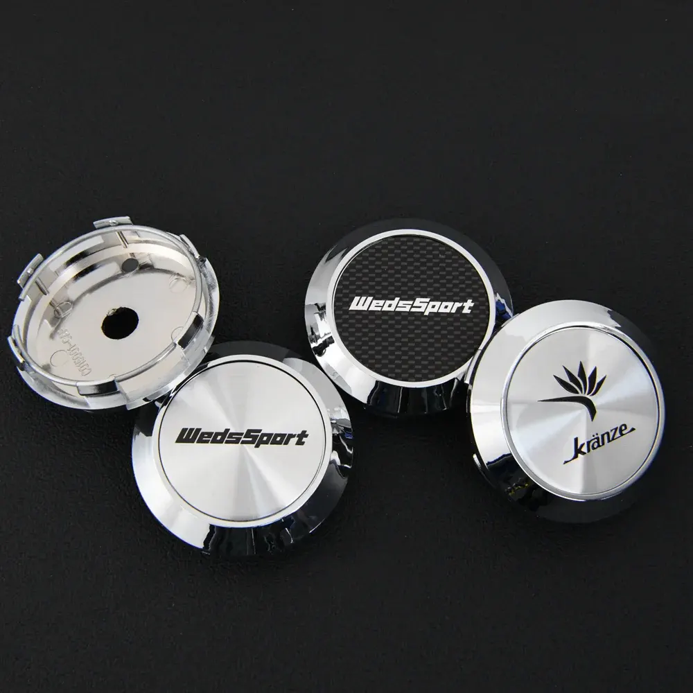 4 Stück 68mm JDM WEDSSPORT KRANZE Nabendeckel Nabenkappen