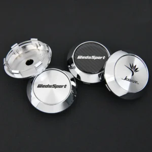 4 Stück 70mm JDM KRANZE Weds WEDSSPORT Nabendeckel Nabenkappen