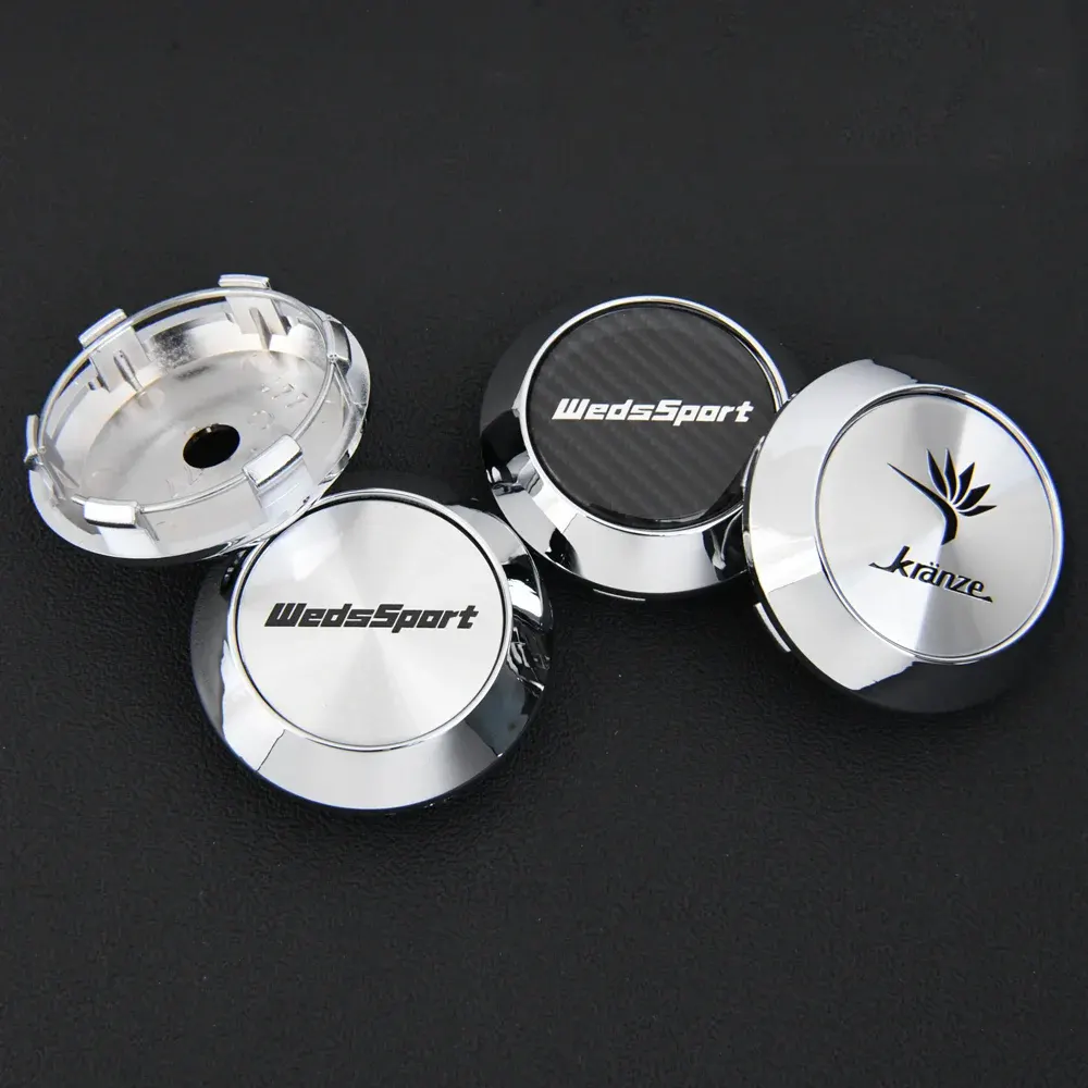 4 Stück 70mm JDM KRANZE Weds WEDSSPORT Nabendeckel Nabenkappen