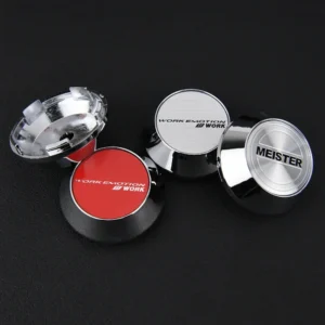 4 Stück JDM 65mm WORK Emotion XT7 MEISTER EQUIP Nabendeckel Nabenkappen
