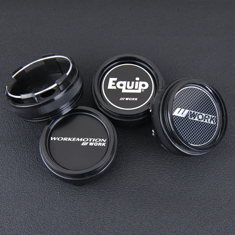 4 Stück JDM 66mm WORK MEISTER EQUIP Nabendeckel Nabenkappen - Image 4
