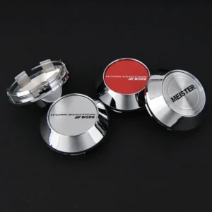 4 Stück 68mm JDM WORK EQUIP MEISTER Nabendeckel Nabenkappen