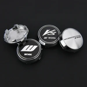 4 Stück JDM 68mm Work Nabendeckel Nabenkappen