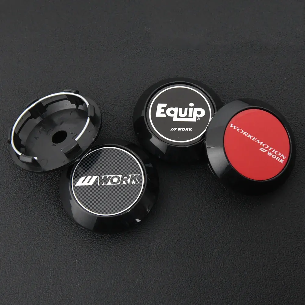 4 Stück 70mm EQUIP WORK MEISTER Nabendeckel Nabenkappen - Image 2