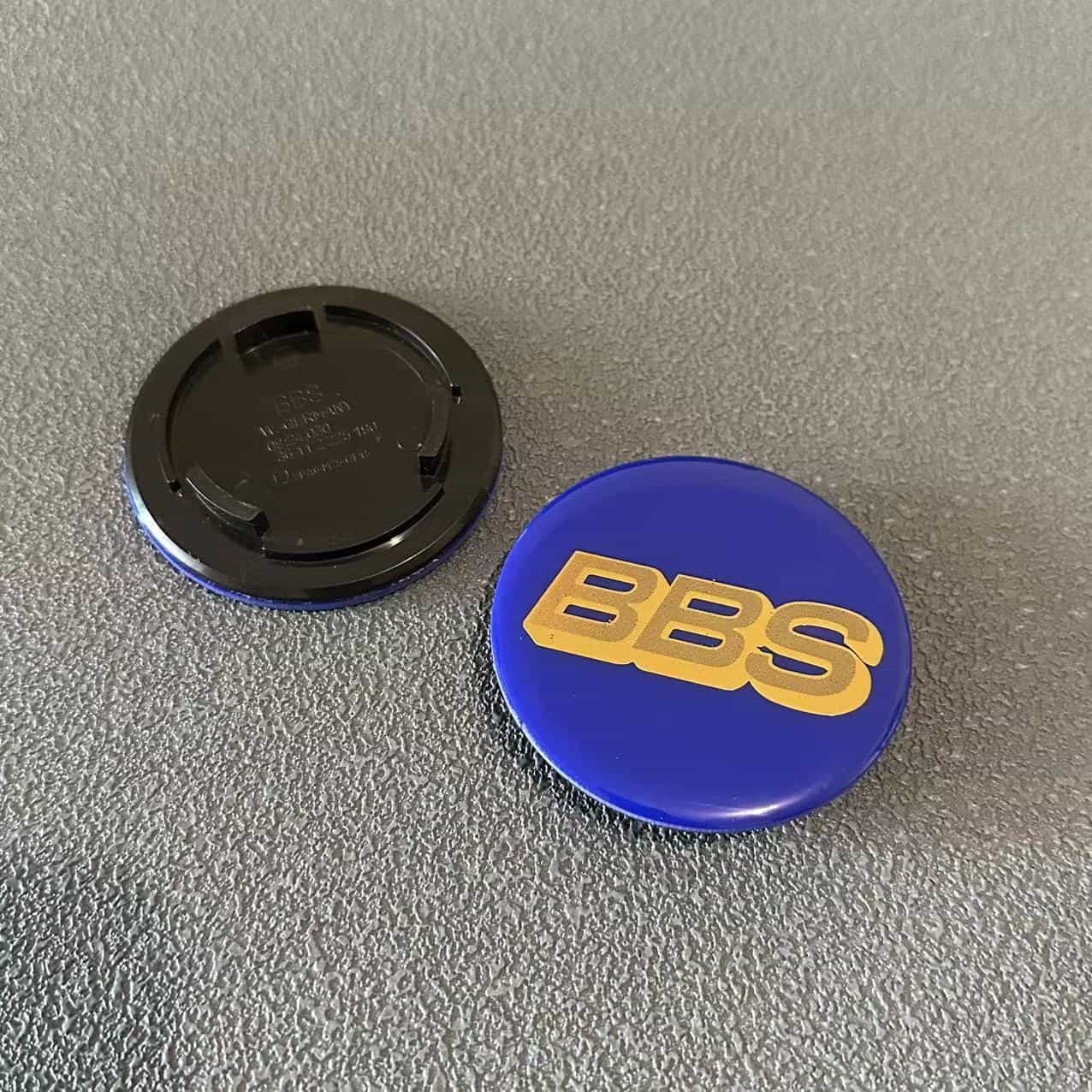 4 Stück 70mm BBS 09:24.030 Nabendeckel Nabenkappen Blau Gold - Image 5
