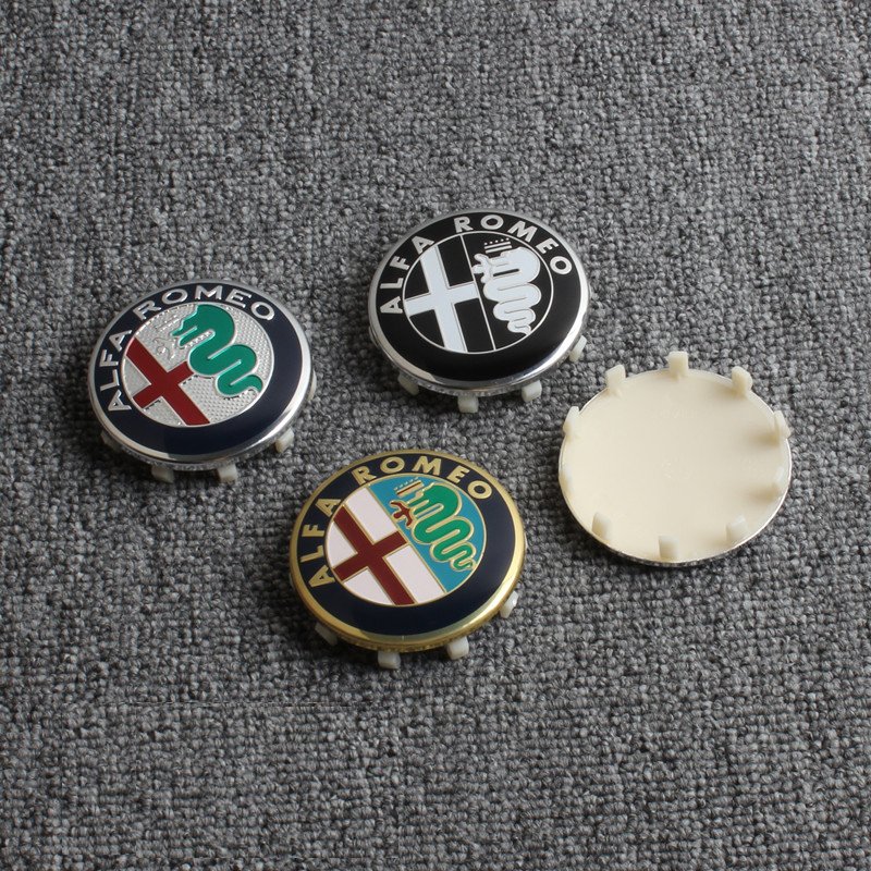 4x 60mm ALFA ROMEO Nabendeckel Radkappen giulia Stelvio - Image 2