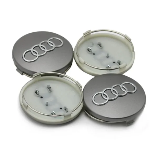 4X Audi 60mm Nabendeckel 4B0601170 - Image 3